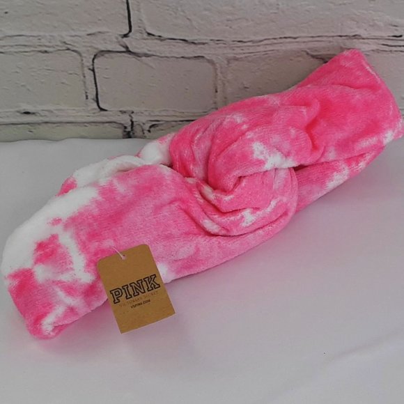'PINK' VICTORIA'S SECRET TIE-DYE KNOTTED HEADWRAP/ BAND - Picture 7 of 16